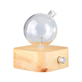 Amrita Court Nebuliser Glass Diffuser Wooden Base Geometry Square