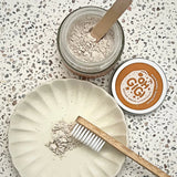 Oh Gigi Tooth Powder Native Brush + Hydroxyapatite Refillable Jar 40g