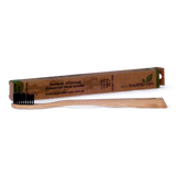 Eco Toothbrush Curved Handle with Charcoal Enhanced Bristles- Biodegradable (buy 12 deal)  (choose type)