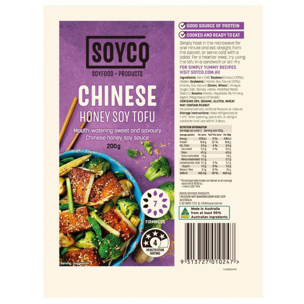 Soyco Chinese Honey Soy Tofu 200g