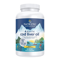 Arctic Cod Liver Oil Nordic Naturals 180 Soft Gels
