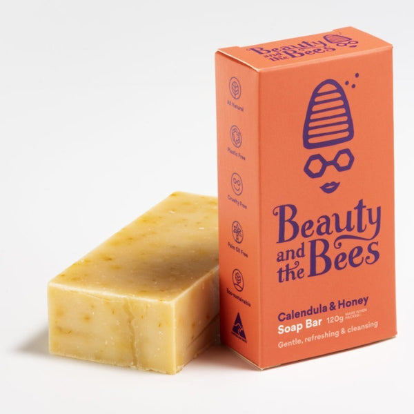 Beauty & The Bees Calendula & Honey Soap Bar 120g