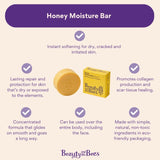 Beauty & the Bees Honey Moisture Bar Solid All Over Lotion for Dry Skin 50g