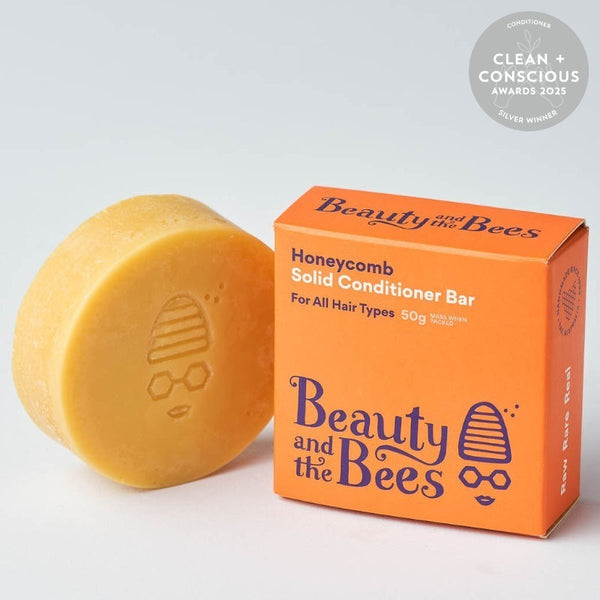 Beauty & The Bees Honeycomb Conditioner Bar for All Hair Types 50g