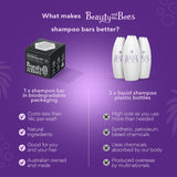 Beauty & The Bees Bee Healthy Honeycomb Scalp Scrub Shampoo Bar for Flaky Scalp 100g