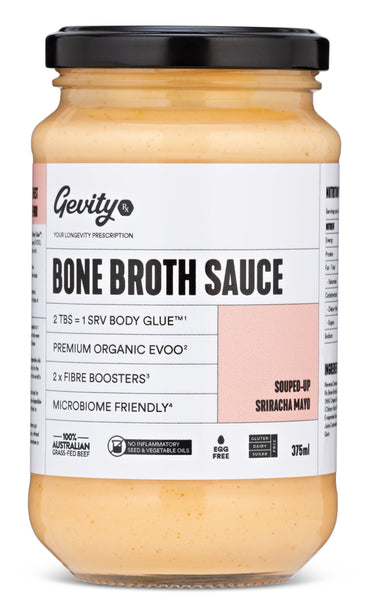 Gevity "Souped Up Sriracha" Mayo - Bone Broth Sauce - 375ml