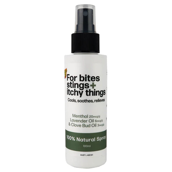 Bug-grrr Off For Bites & Stings & Itchy Things 100% Natural Spray 100ml