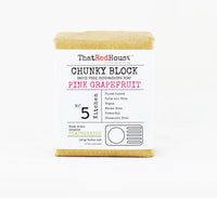 That Red House Chunky Block Dishwashing Soap Pink Grapefruit 140g