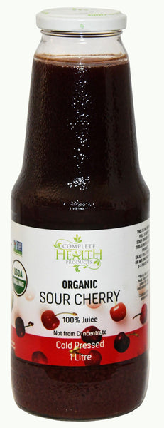 Sour Cherry 100% Juice Cold Pressed Complete Health Products Organic 1L