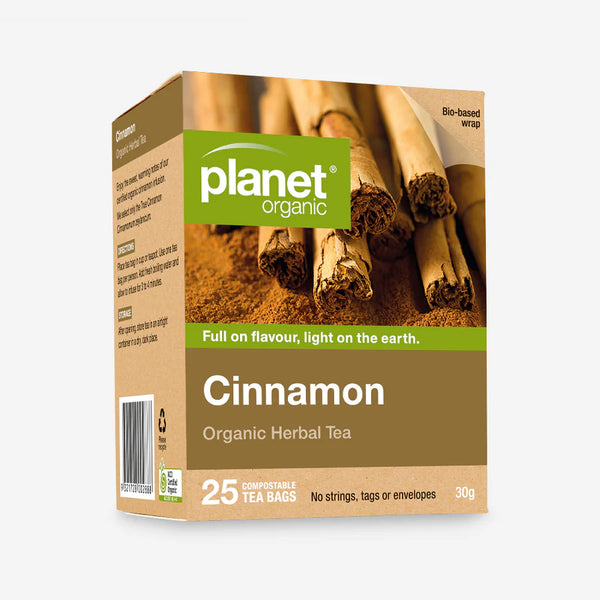 Planet Organic Herbal Tea Bags Cinnamon 25pk