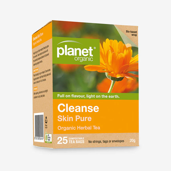 Planet Organic Herbal Tea Bags Cleanse (skin pure) 25pk