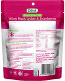 DJ&A Freeze Dried Yellow Peach, Lychee & Strawberries 35g
