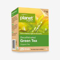 Planet Organic Herbal Tea Bags Green Tea Decaffeinated 25pk
