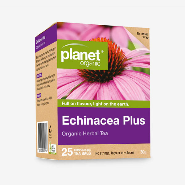 Planet Organic Herbal Tea Bags Echinacea Plus 25pk