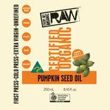 Pumpkin Seed Oil Pure Styrian Cold Pressed Unrefined Every Bit Raw Organic 250ml