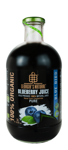 Georgia's Natural Pure Blueberry Juice 100% Organic 1L
