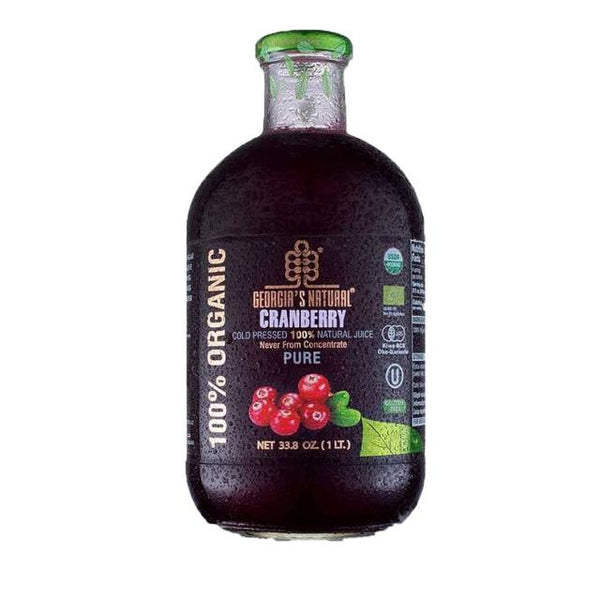 Georgia's Natural Pure Cranberry Juice 100% Organic 1L