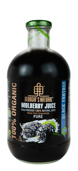 Georgia's Natural Pure Mulberry Juice 100% Organic 1L