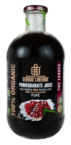 Georgia's Natural Pure Pomegranate Juice 100% Organic 1L