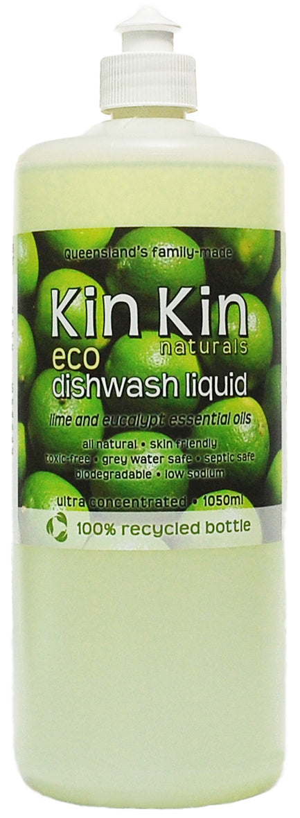 Kin Kin Naturals Dishwashing Liquid Lime & Eucalyptus 1050ml NEW SIZE ...