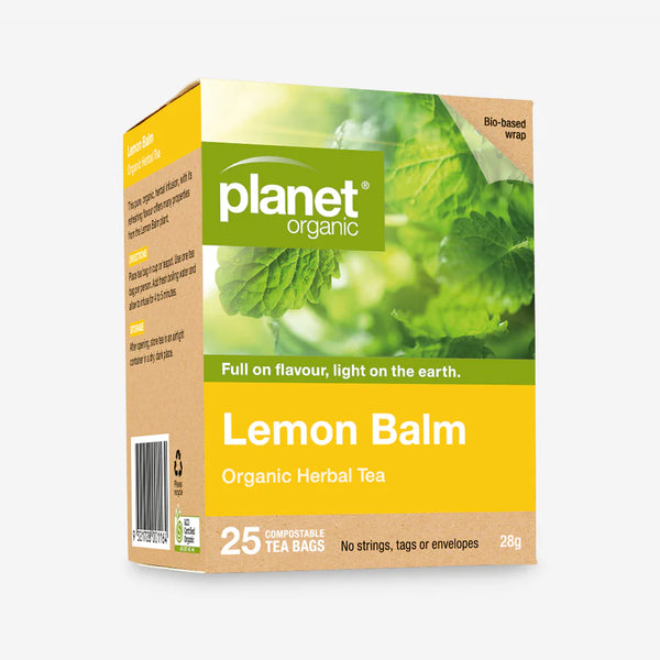 Planet Organic Herbal Tea Bags Lemon Balm 25pk