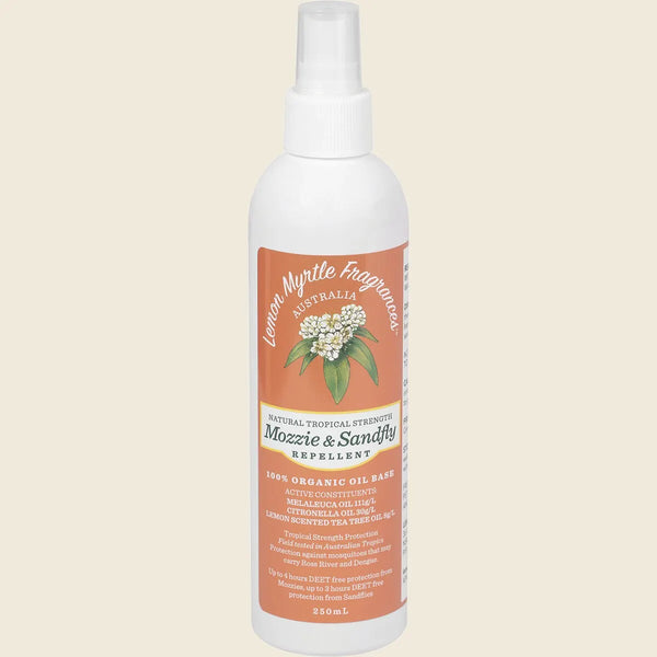 Mozzie & Sandfly Repellent Tropical Strength Lemon Myrtle Fragrances 250ml