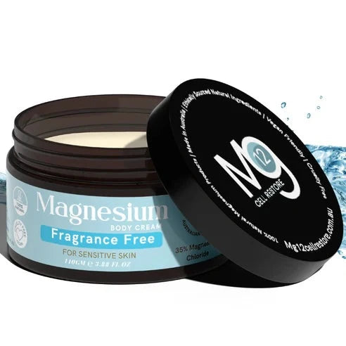 Mg12 Magnesium Cream Fragrance Free 110g