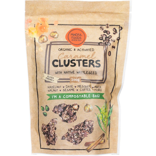 Mindful Foods Caramel Clusters with Native WattleSeed Organic & Activated 200g