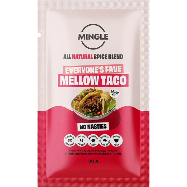 Mingle All Natural Seasoning Meal Sachet Mellow Taco 30g