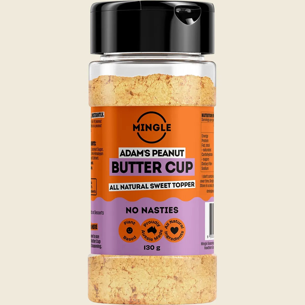 Mingle All Natural Sweet Topper Adam's Peanut Butter Cup 130g – thenutbank