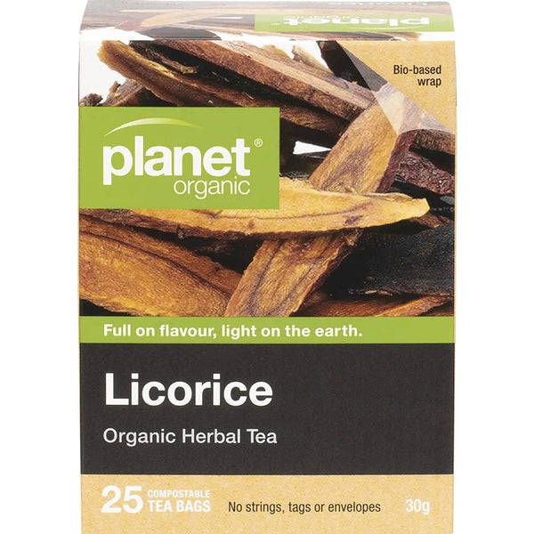 Planet Organic Herbal Tea Bags Licorice 25pk