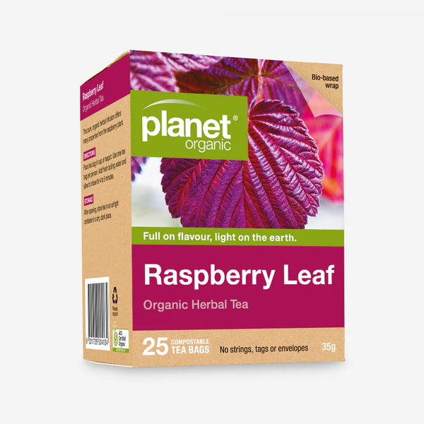 Planet Organic Herbal Tea Bags Raspberry Leaf 25pk