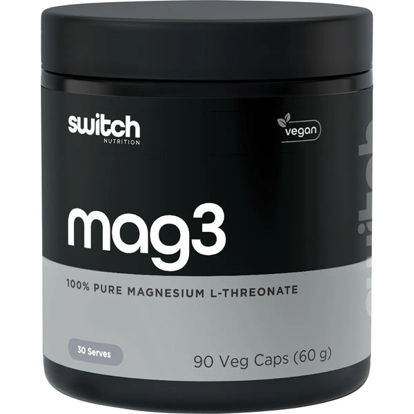 Switch Nutrition Mag3 100% Pure Magnesium L-Threonate 90 caps