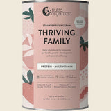 Nutra Organics Thriving Family Protein (Protein + Multivitamin) Strawberries & Cream 450g