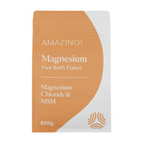 Amazing Oils Magnesium Flex Bath Flakes Magnesium Chloride & MSM 800g