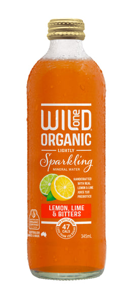 Wild One Sparkling Water Lemon & lime Bitters 345ml