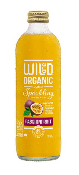 Wild One Sparkling Water Passionfruit 345ml