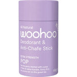Woohoo Deodorant & Anti Chafe Stick Pop Extra Strength 60g