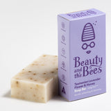 Beauty & The Bees Tasmanian Lavender Flower & Leatherwood Honey Soap Bar 120g
