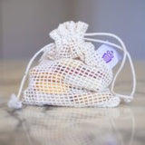 Beauty & The Bees Mini Soaps Bundle WIth Mesh Soap Saver Bag