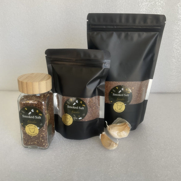 Smoked Salt Tasmania Smoked Salt Garlic Shaker 130g