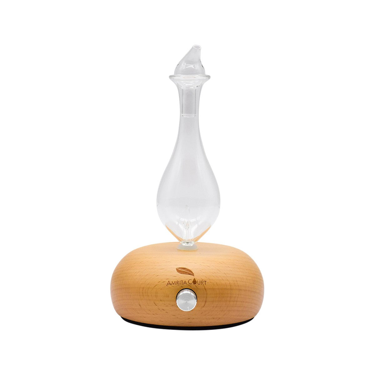 Amrita Court Nebuliser Glass Diffuser Wooden Base Oscar – thenutbank