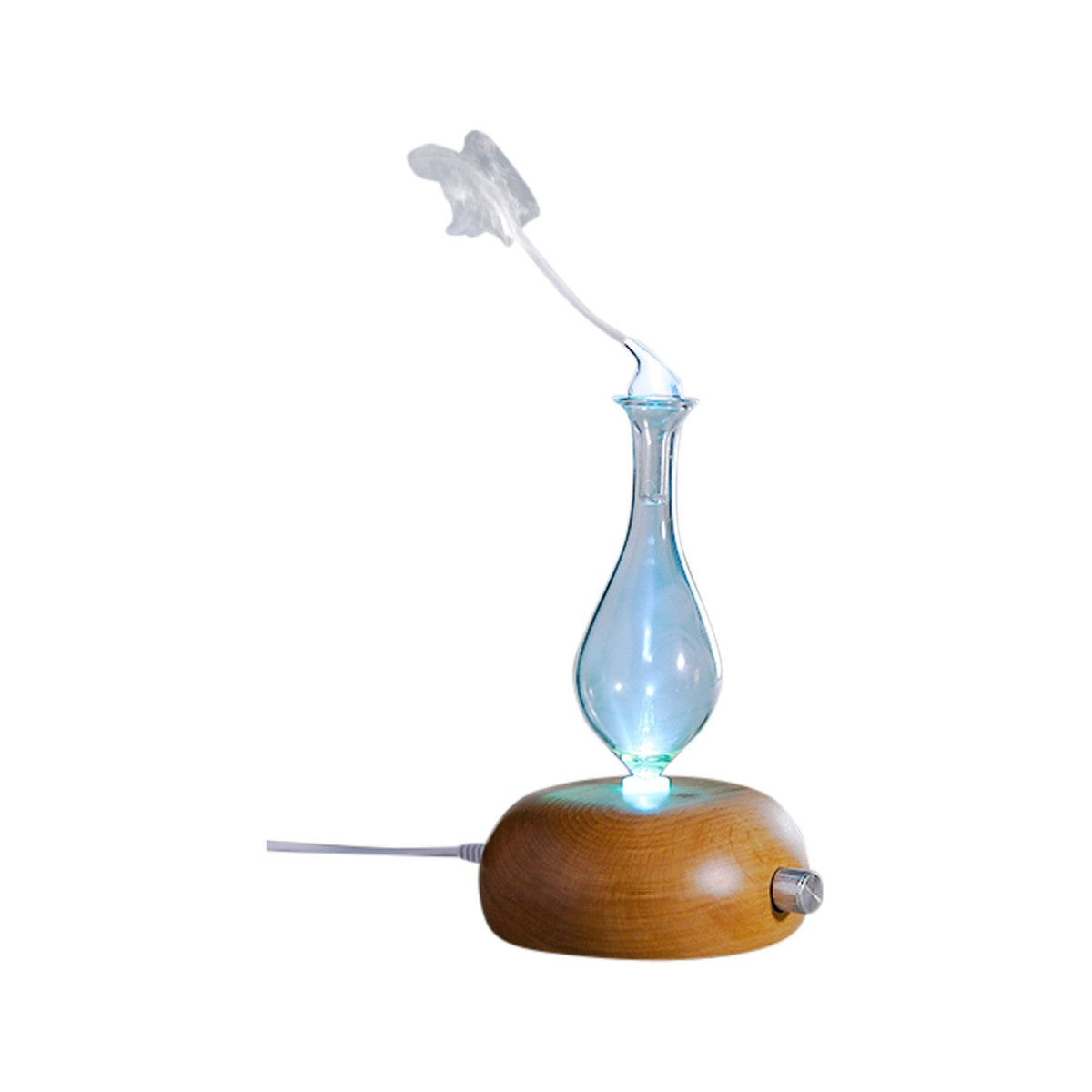 Amrita Court Nebuliser Glass Diffuser Wooden Base Oscar – thenutbank