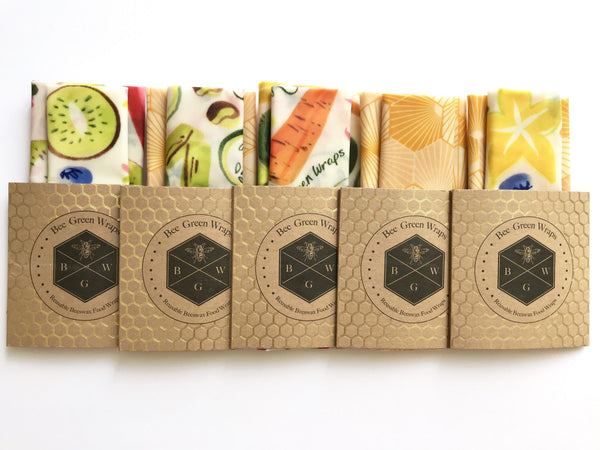 Bee Green Beeswax Wraps Lunch Box Set