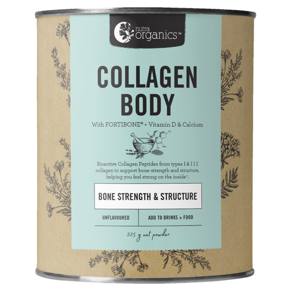 Nutra Organics Collagen Body - Bone Strength & Structure 225g