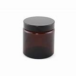 Jar For DIY Creams Amber Glass 60ml with lid
