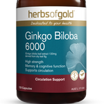 Herbs of Gold Ginkgo Biloba  6000mg 120 tablets