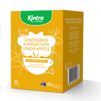 Kintra Foods Lemongrass & Ginger with Lemon Myrtle Tea Bags Pk25