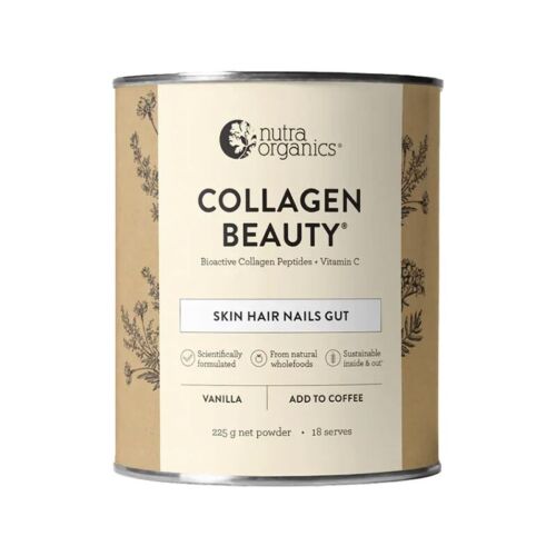 Nutra Organics Collagen Beauty - Vanilla Skin Hair Nails Gut 225g