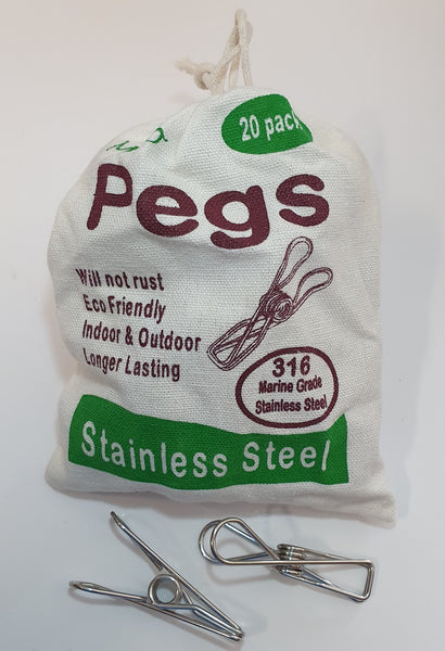 Stainless Steel Pegs (316 Marine Grade) Mieco 20pk